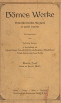 Briefe an Jeanette Wohl 1