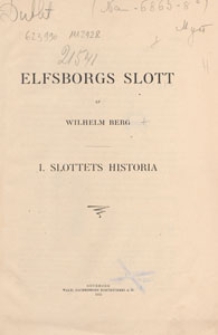 Elfsborgs slott. 1, Slottets historia