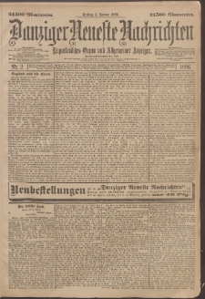 Danziger Neueste Nachrichten : unparteiisches Organ und allgemeiner Anzeiger 1896 nr 2