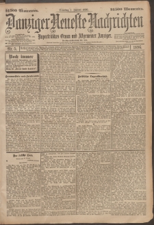 Danziger Neueste Nachrichten : unparteiisches Organ und allgemeiner Anzeiger 1896 nr 5
