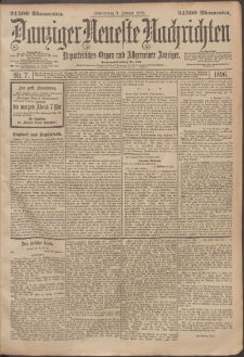 Danziger Neueste Nachrichten : unparteiisches Organ und allgemeiner Anzeiger 1896 nr 7