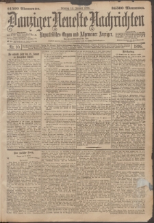 Danziger Neueste Nachrichten : unparteiisches Organ und allgemeiner Anzeiger 1896 nr 10