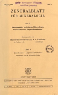 Neues Jahrbuch f&uuml;r Mineralogie, Geologie und Pal&auml;ontologie. Referate. 2, Allgemeine Geologie, Petrographie, Lagerst&auml;ttenlehre, 1958 H 3