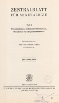 Neues Jahrbuch für Mineralogie, Geologie und Paläontologie. Referate. 2, Allgemeine Geologie, Petrographie, Lagerstättenlehre, 1950, Inhalt