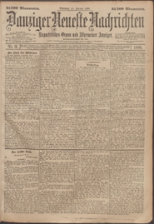 Danziger Neueste Nachrichten : unparteiisches Organ und allgemeiner Anzeiger 1896 nr 11