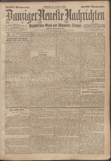 Danziger Neueste Nachrichten : unparteiisches Organ und allgemeiner Anzeiger 1896 nr 12