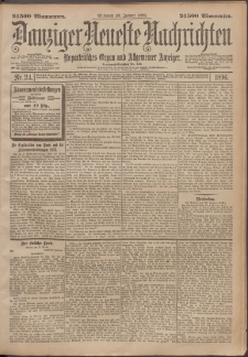 Danziger Neueste Nachrichten : unparteiisches Organ und allgemeiner Anzeiger 1896 nr 24