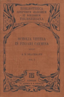 Scholia vetera in Pindari Carmina. Vol. 1, Scholia in Olympionicas