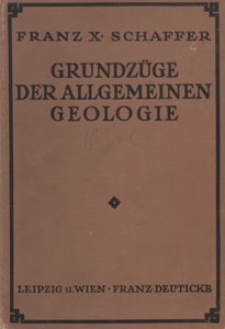 Grundz&uuml;ge der allgemeinen Geologie