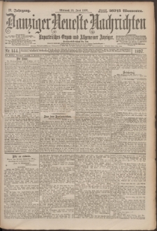 Danziger Neueste Nachrichten : unparteiisches Organ und allgemeiner Anzeiger 144/1897