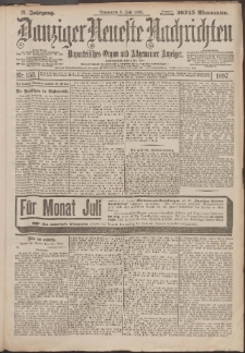 Danziger Neueste Nachrichten : unparteiisches Organ und allgemeiner Anzeiger 153/1897