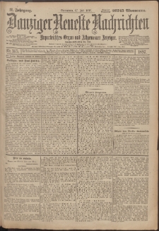 Danziger Neueste Nachrichten : unparteiisches Organ und allgemeiner Anzeiger165/1897