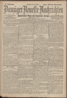 Danziger Neueste Nachrichten : unparteiisches Organ und allgemeiner Anzeiger167/1897