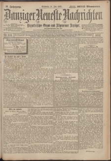 Danziger Neueste Nachrichten : unparteiisches Organ und allgemeiner Anzeiger168/1897