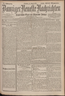 Danziger Neueste Nachrichten : unparteiisches Organ und allgemeiner Anzeiger192/1897