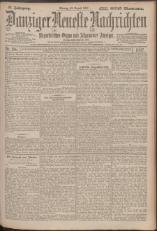 Danziger Neueste Nachrichten : unparteiisches Organ und allgemeiner Anzeiger196/1897