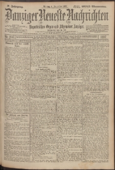 Danziger Neueste Nachrichten : unparteiisches Organ und allgemeiner AnzeigerDanziger Neueste Nachrichten : unparteiisches Organ und allgemeiner Anzeiger208/1897
