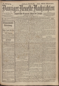 Danziger Neueste Nachrichten : unparteiisches Organ und allgemeiner Anzeiger 221/1897