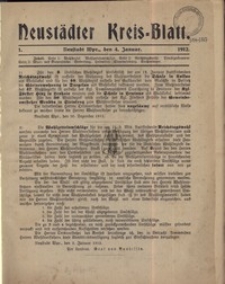 Neustadter Kreis - Blatt, nr., 1912