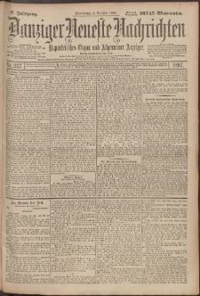 Danziger Neueste Nachrichten : unparteiisches Organ und allgemeiner Anzeiger 237/1897