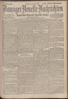 Danziger Neueste Nachrichten : unparteiisches Organ und allgemeiner Anzeiger 244/1897
