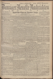 Danziger Neueste Nachrichten : unparteiisches Organ und allgemeiner Anzeiger 268/1897