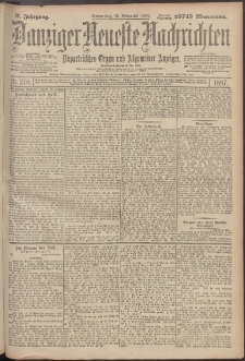 Danziger Neueste Nachrichten : unparteiisches Organ und allgemeiner Anzeiger 270/1897