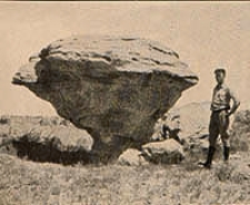 Bulletin 790-A. Pedestal rocks formed by differential erosion and channel erosion of the Rio Salado Socorro County, New Mexico