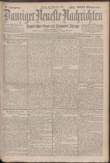 Danziger Neueste Nachrichten : unparteiisches Organ und allgemeiner Anzeiger 277/1897