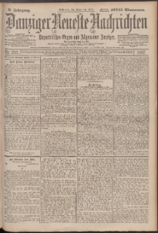 Danziger Neueste Nachrichten : unparteiisches Organ und allgemeiner Anzeiger 293/1897