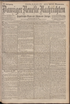 Danziger Neueste Nachrichten : unparteiisches Organ und allgemeiner Anzeiger 294/1897