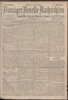 Danziger Neueste Nachrichten : unparteiisches Organ und allgemeiner Anzeiger 304/1897