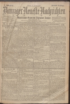 Danziger Neueste Nachrichten : unparteiisches Organ und allgemeiner Anzeiger 11/1898