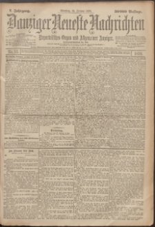 Danziger Neueste Nachrichten : unparteiisches Organ und allgemeiner Anzeiger 14/1898