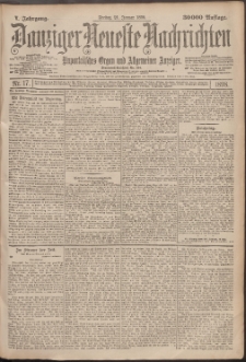 Danziger Neueste Nachrichten : unparteiisches Organ und allgemeiner Anzeiger 17/1898