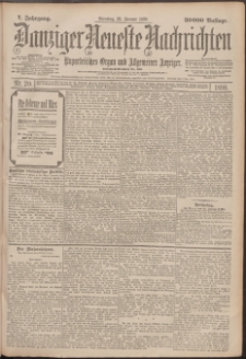 Danziger Neueste Nachrichten : unparteiisches Organ und allgemeiner Anzeiger 20/1898