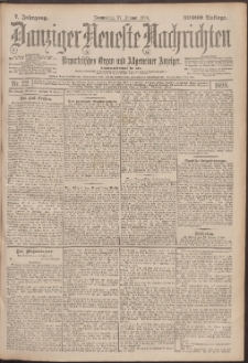 Danziger Neueste Nachrichten : unparteiisches Organ und allgemeiner Anzeiger 22/1898