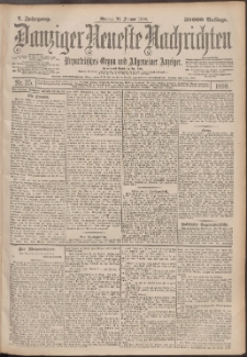 Danziger Neueste Nachrichten : unparteiisches Organ und allgemeiner Anzeiger 25/1898