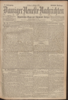 Danziger Neueste Nachrichten : unparteiisches Organ und allgemeiner Anzeiger 29/1898