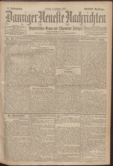 Danziger Neueste Nachrichten : unparteiisches Organ und allgemeiner Anzeiger 29/1898