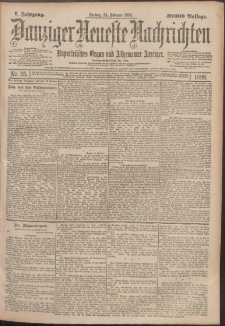 Danziger Neueste Nachrichten : unparteiisches Organ und allgemeiner Anzeiger 35/1898