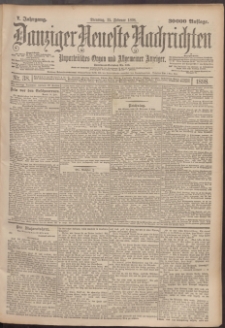 Danziger Neueste Nachrichten : unparteiisches Organ und allgemeiner Anzeiger 38/1898