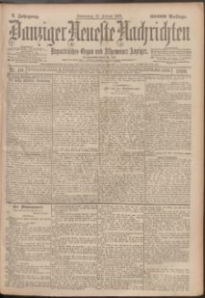 Danziger Neueste Nachrichten : unparteiisches Organ und allgemeiner Anzeiger 40/1898