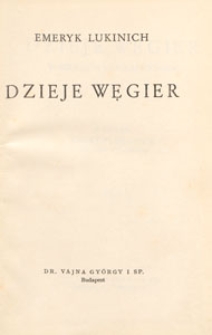 Dzieje Węgier : w szkicach biograficznych