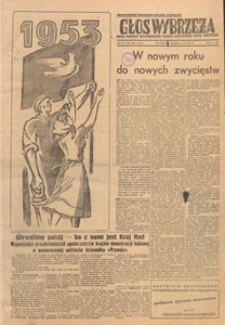 Głos Wybrzeża : organ Komitetu Wojew&oacute;dzkiego Polskiej Zjednoczonej Partii Robotniczej, 1953.07.01 nr 155