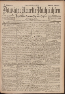 Danziger Neueste Nachrichten : unparteiisches Organ und allgemeiner Anzeiger 48/1898