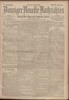 Danziger Neueste Nachrichten : unparteiisches Organ und allgemeiner Anzeiger 51/1898