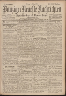 Danziger Neueste Nachrichten : unparteiisches Organ und allgemeiner Anzeiger 55/1898