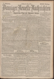 Danziger Neueste Nachrichten : unparteiisches Organ und allgemeiner Anzeiger 59/1898