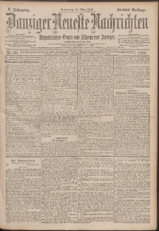 Danziger Neueste Nachrichten : unparteiisches Organ und allgemeiner Anzeiger 60/1898